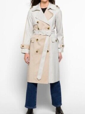 Avec Les Filles Trench Coat size L NEW